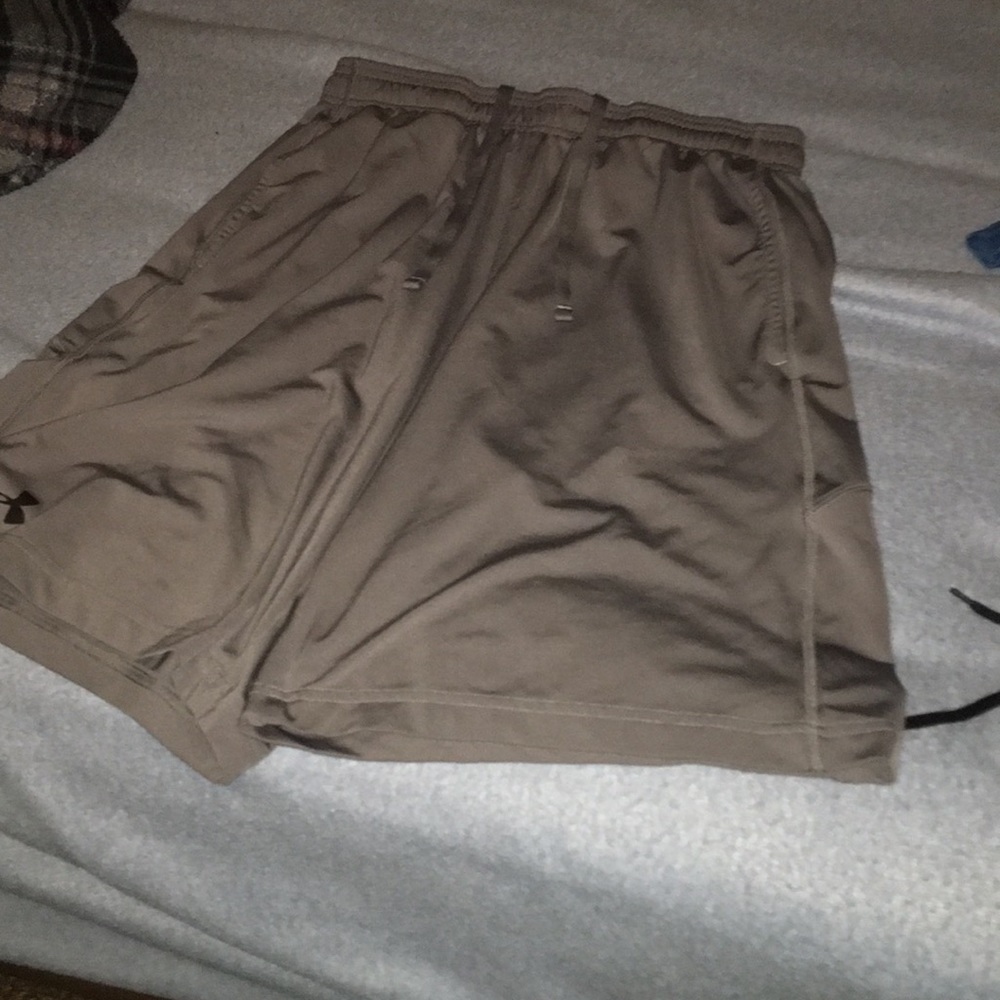 Gray Under Armour Athletic Shorts.